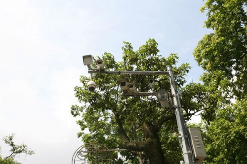 Hanoi installed security cameras to monitor traffic